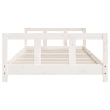 Kids Bed Frame White 90x190 cm Solid Pine | Hipomarket