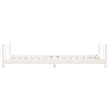 Kids Bed Frame White 90x190 cm Solid Pine | Hipomarket