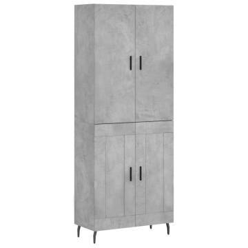 Stylish Highboard Concrete Grey - Perfect Storage Solution