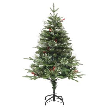 150cm Pre-lit Christmas Tree with Pine Cones | Hipomarket UK