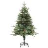 150cm Pre-lit Christmas Tree with Pine Cones | Hipomarket UK