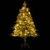 150cm Pre-lit Christmas Tree with Pine Cones | Hipomarket UK