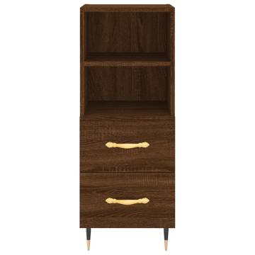 Highboard Brown Oak - Stylish Engineered Wood Storage Unit