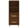 Highboard Brown Oak - Stylish Engineered Wood Storage Unit