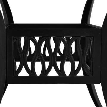 Garden Table Black 90x90 cm - Cast Aluminium | HipoMarket