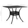 Garden Table Black 90x90 cm - Cast Aluminium | HipoMarket