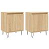 Elegant Sonoma Oak Bedside Cabinets - 2 pcs | Hipomarket UK