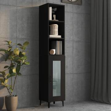 Wall Cabinet Black - Stylish Storage Solution | HipoMarket UK