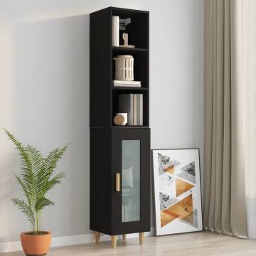 Wall Cabinet Black - Stylish Storage Solution | HipoMarket UK