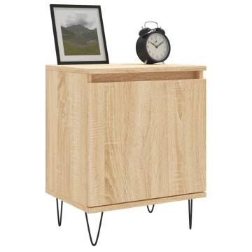 Elegant Sonoma Oak Bedside Cabinets - 2 pcs | Hipomarket UK