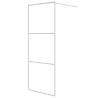 Modern Walk-in Shower Wall 80x195 cm Clear ESG Glass