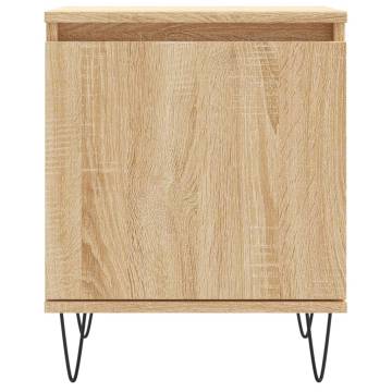 Elegant Sonoma Oak Bedside Cabinets - 2 pcs | Hipomarket UK