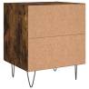 Stylish Smoked Oak Bedside Cabinet - 40x35x47.5 cm