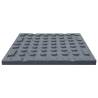 Fall Protection Tiles - 6 pcs Rubber Grey 50x50 cm | HipoMarket