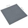 Fall Protection Tiles - 6 pcs Rubber Grey 50x50 cm | HipoMarket