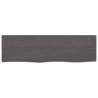 Bathroom Countertop Dark Brown - Solid Oak Wood 100x30 cm