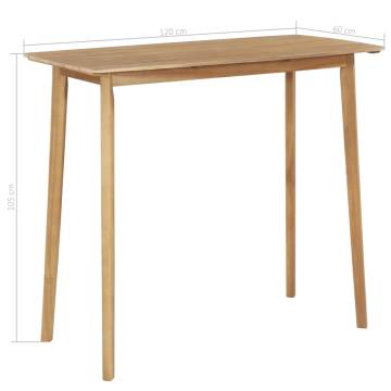 Bar Table 120x60 cm - Solid Acacia Wood | HiPoMarket