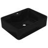 Stylish Black Square Ceramic Bathroom Sink Basin | HipoMarket