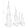 Acrylic Decorative LED Light Cone Set - Warm White | Hipomarket