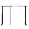 Manual Height Adjustable Standing Desk Frame - Black