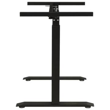 Manual Height Adjustable Standing Desk Frame - Black