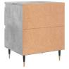 Elegant Concrete Grey Bedside Cabinet - Stylish Storage Solution