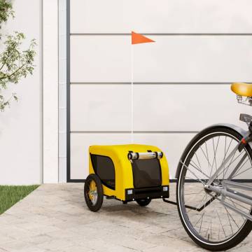 Pet Bike Trailer - Yellow & Black | Durable & Comfortable