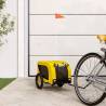 Pet Bike Trailer Yellow and Black Oxford Fabric and Iron Colour yellow Size 53 x 124 x 53 cm 