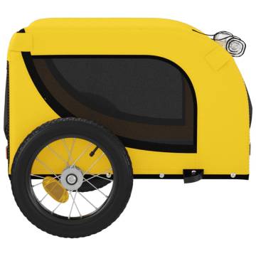 Pet Bike Trailer - Yellow & Black | Durable & Comfortable