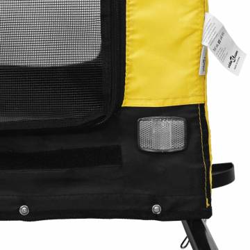 Pet Bike Trailer - Yellow & Black | Durable & Comfortable