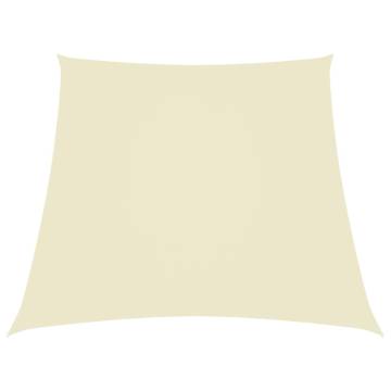 Sunshade Sail Oxford Fabric Trapezium 2/4x3 m - Cream