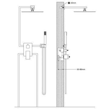 Stylish Stainless Steel Shower System 201 - Modern Bath Upgrade