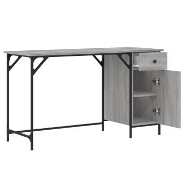 Computer Desk Grey Sonoma - Stylish & Practical Solution