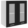 Hanging Glass Cabinet Black 60x31x60 cm - Premium Storage Solution