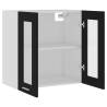 Hanging Glass Cabinet Black 60x31x60 cm - Premium Storage Solution