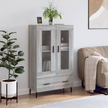 Stylish Highboard Grey Sonoma - Modern Storage Solution