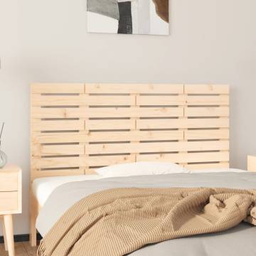 Elegant Solid Wood Pine Wall Headboard - 126x3x63 cm