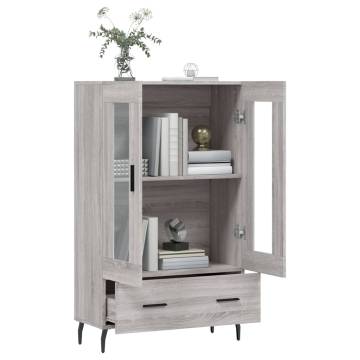 Stylish Highboard Grey Sonoma - Modern Storage Solution