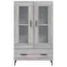 Stylish Highboard Grey Sonoma - Modern Storage Solution