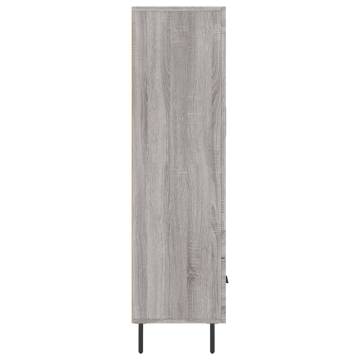 Stylish Highboard Grey Sonoma - Modern Storage Solution