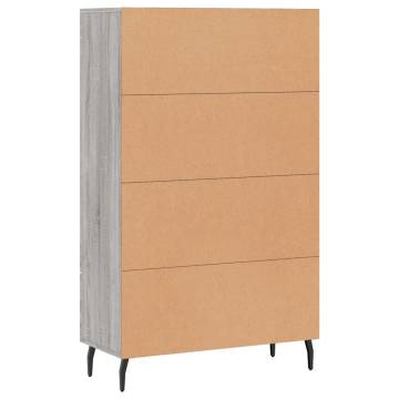 Stylish Highboard Grey Sonoma - Modern Storage Solution