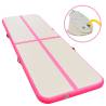 Inflatable Gymnastics Mat with Pump | 500x100x10 cm - Pink