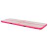 Inflatable Gymnastics Mat with Pump | 500x100x10 cm - Pink