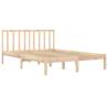 Solid Wood Pine Bed Frame 120x190 cm Small Double - Hipomarket