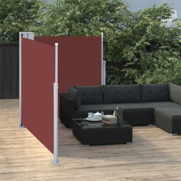 Retractable Side Awning Brown 120x600 cm - Stylish Privacy Solution