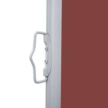 Retractable Side Awning Brown 120x600 cm - Stylish Privacy Solution