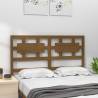 Honey Brown Bed Headboard - Solid Pine Wood - 125.5x4x100 cm