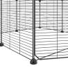 8-Panel Pet Cage with Door - Durable 35x35 cm Steel