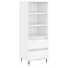 Highboard High Gloss White 40x36x110 cm - Stylish Storage