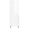 Highboard High Gloss White 40x36x110 cm - Stylish Storage